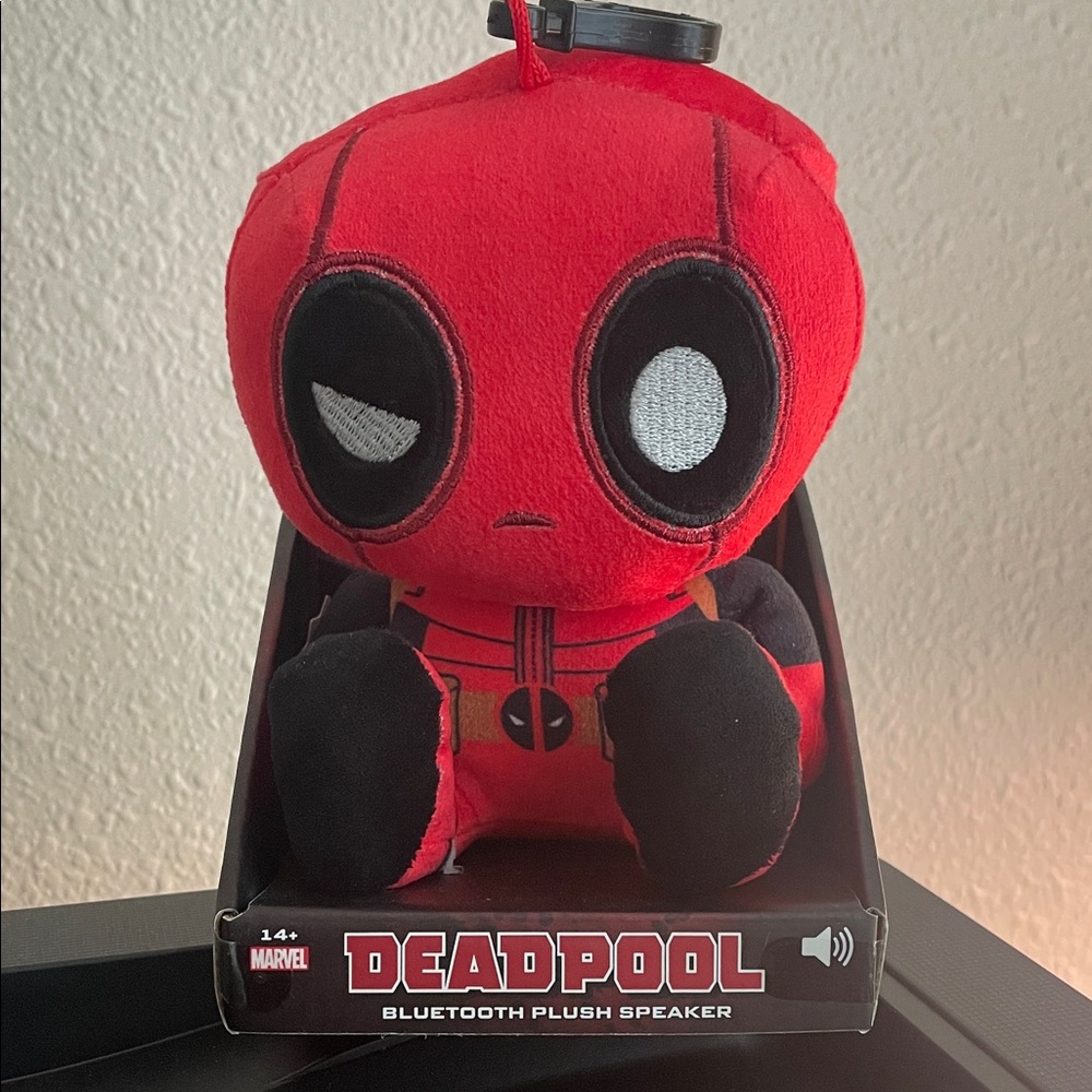 Marvel Deadpool Plush Bluetooth Speaker - Red and Black